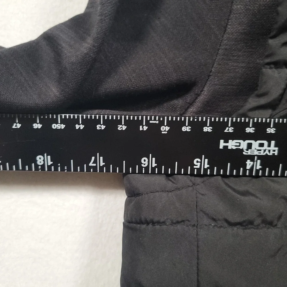 Old Navy‎ Boys Hybrid Frost-Free Puffer Jacket M 8 Black Hooded Fleece